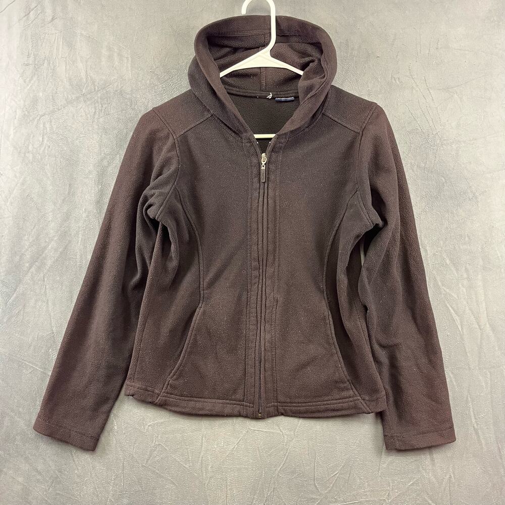 Malden Mills Polar Fleece Full Zip Jacket Women's XS Hooded Performance Hiking